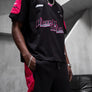 Black Island - T-Shirt&Short Set - Black&Pink